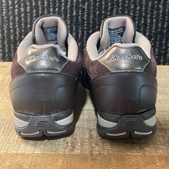 Skechers Speedsters Up & Comer Brown Leather Sneakers - Women's Size 8 - Picture 4 of 6